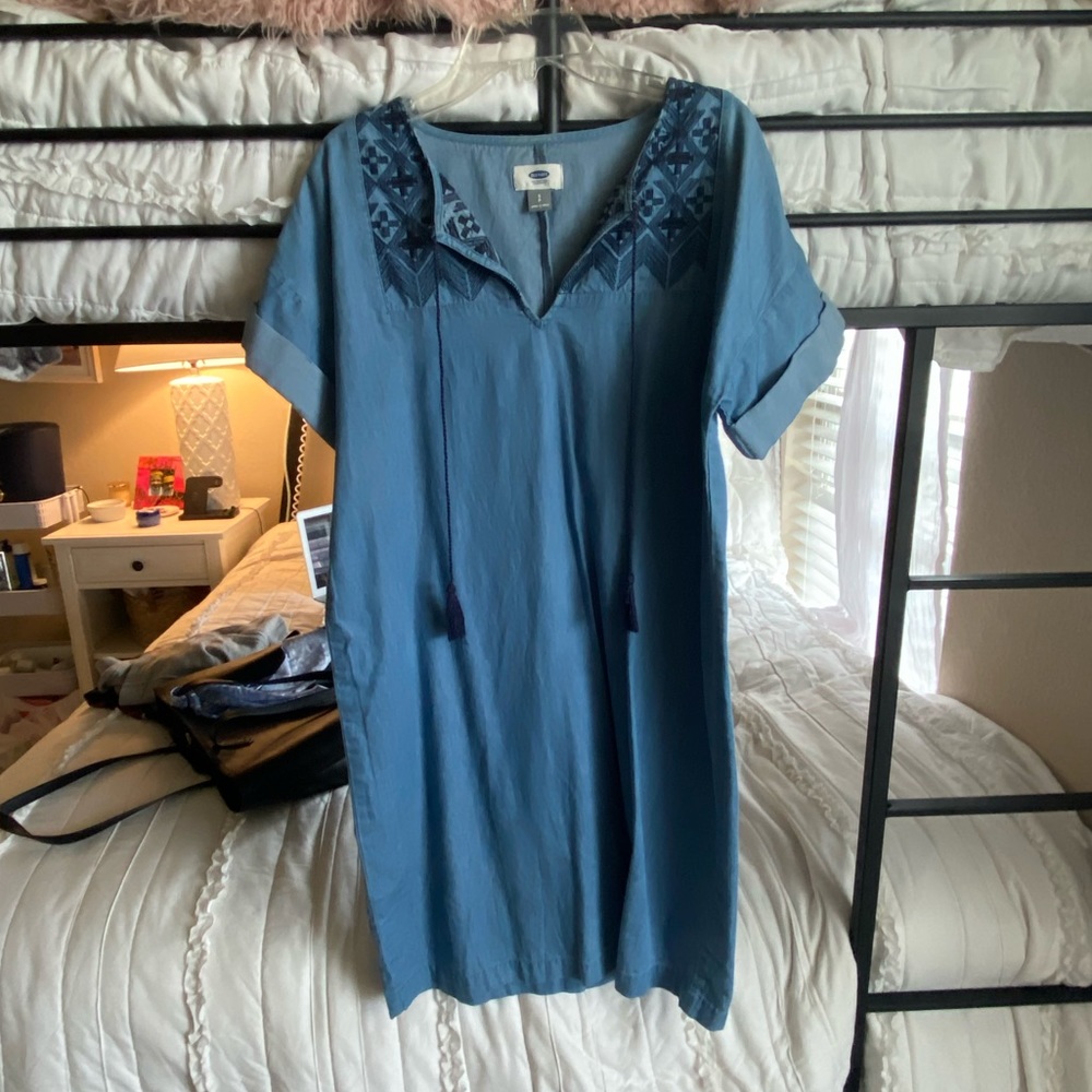 old navy denim dress!!!
